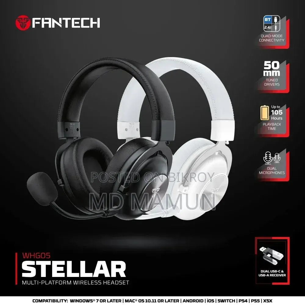 Fantech Whg05 Stellar Multiplatform Wireless Gaming Headset