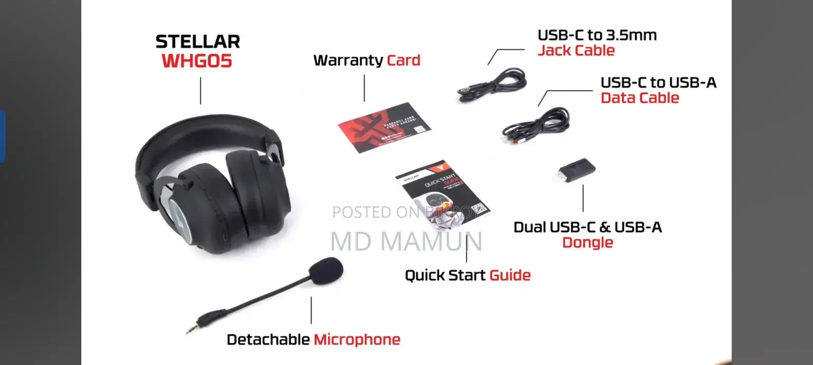 Fantech Whg05 Stellar Multiplatform Wireless Gaming Headset