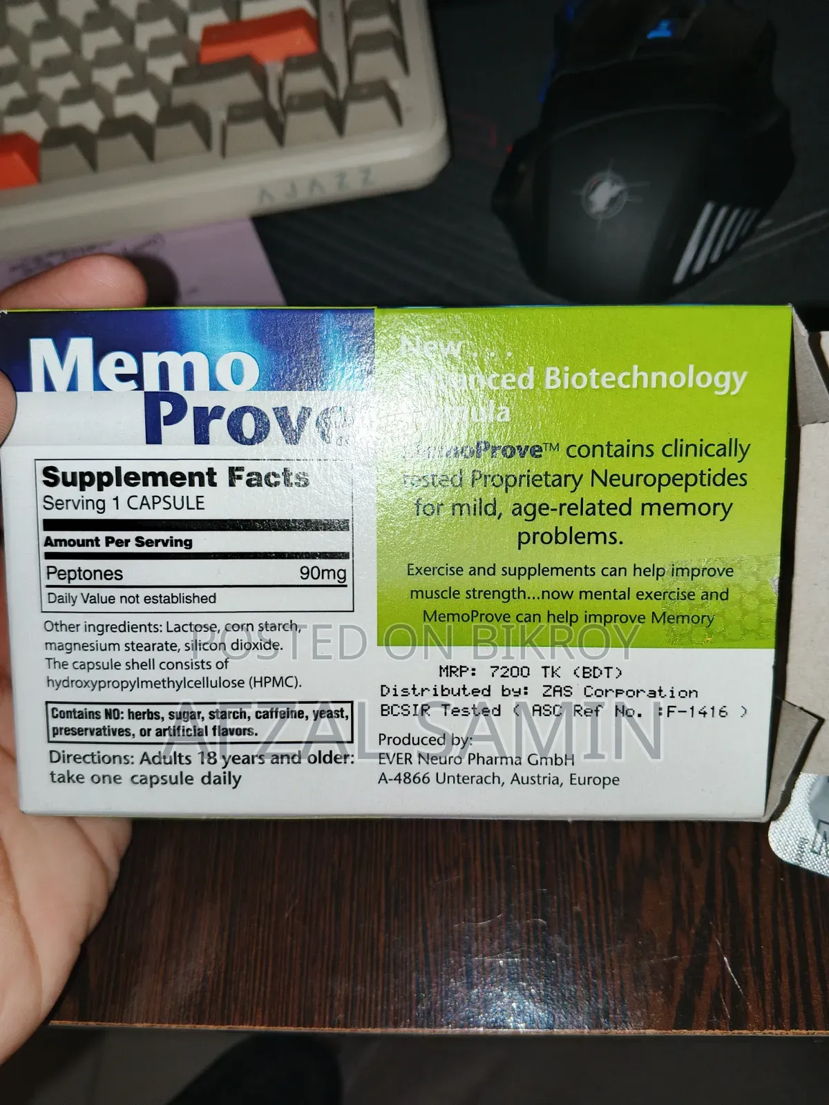 Cap.Memoprove 90mg