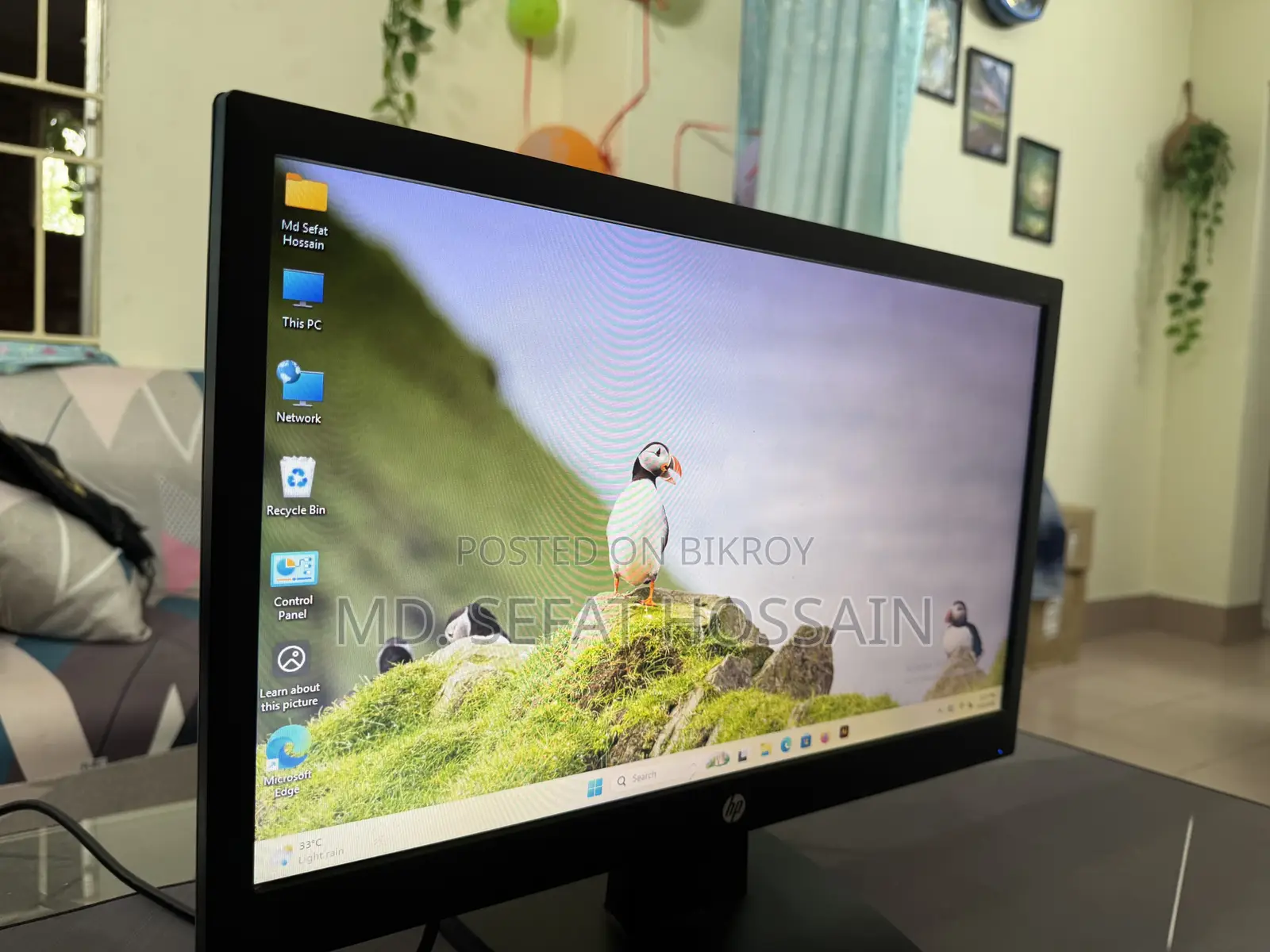 HP V194 17” LED Monitor – Fresh Condition | 1366×768 HD Display