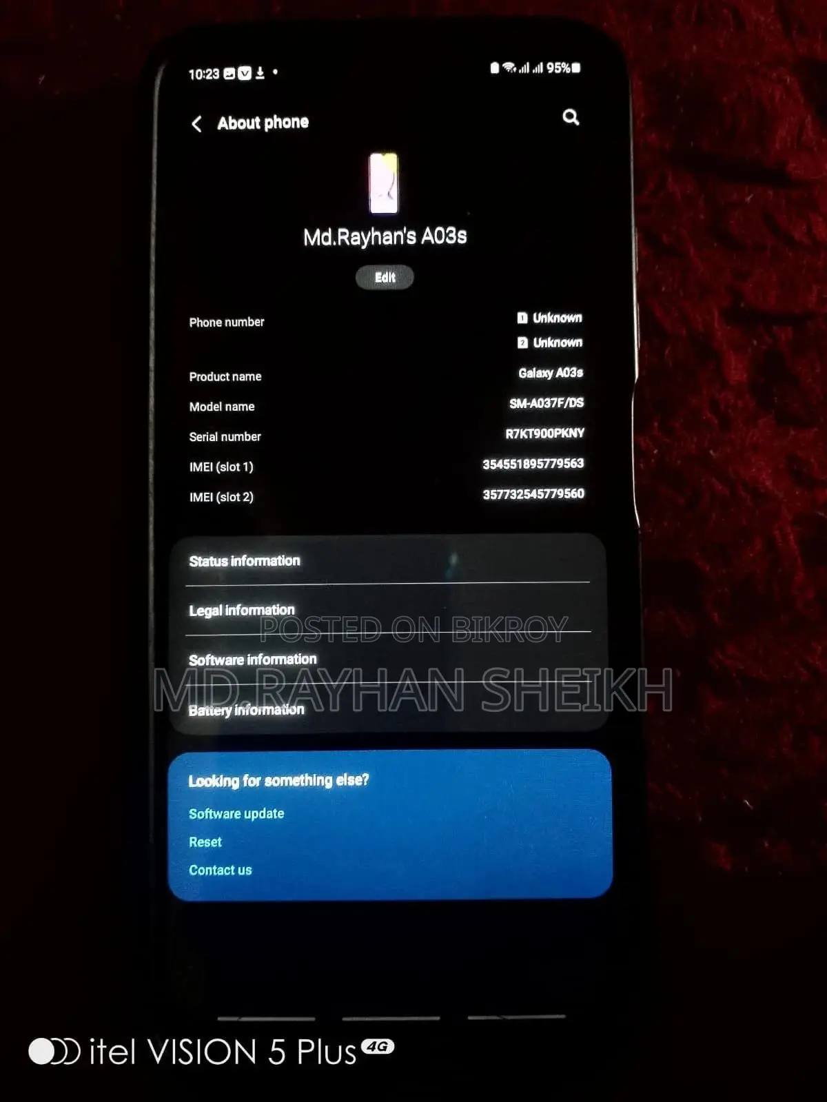 Samsung Galaxy A03s 64 GB Blue