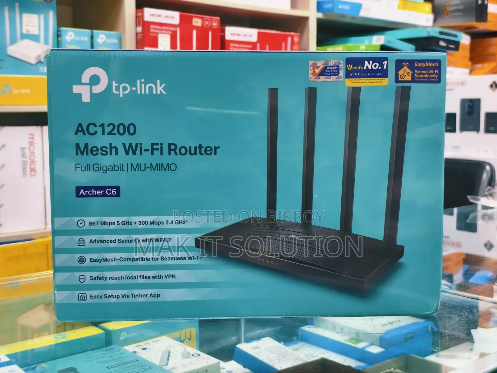 Tp-Link Archer C6 Ac1200 Gigabit Router