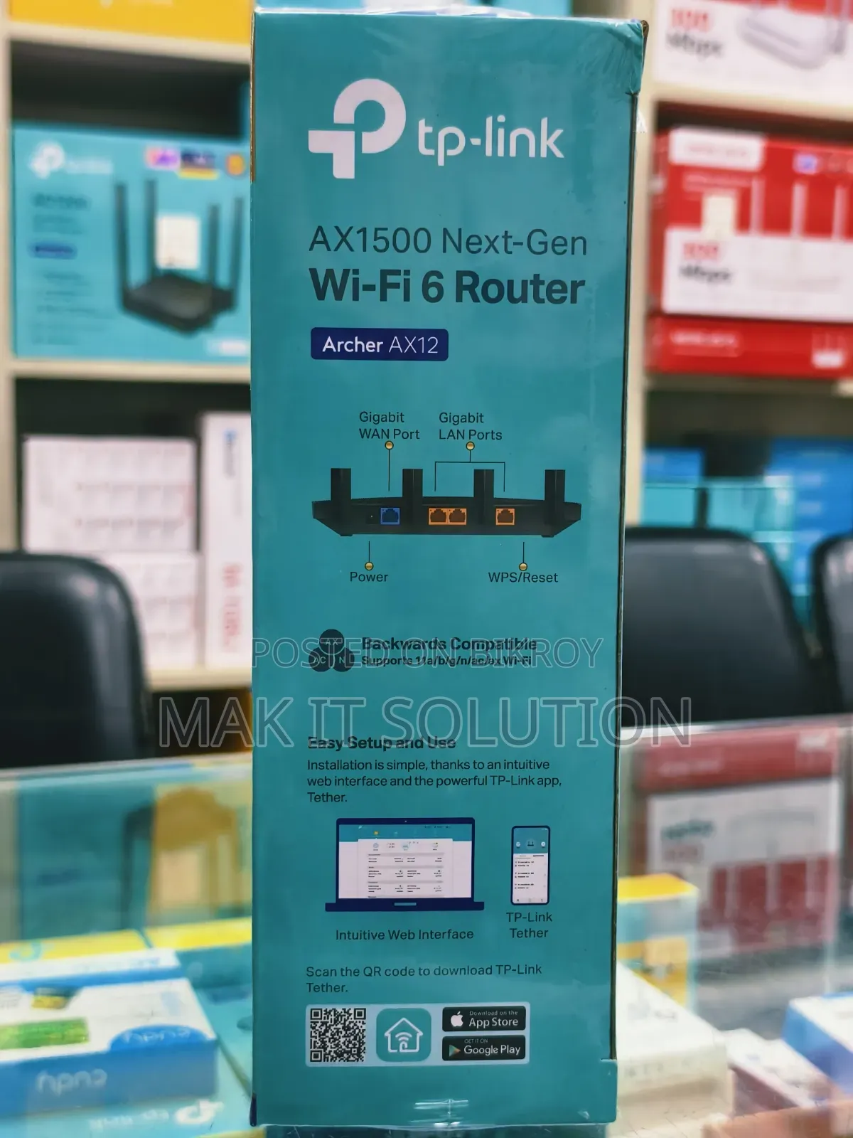 Tp-Link Archer Ax12 Ax1500 Dual-Band Wifi Router
