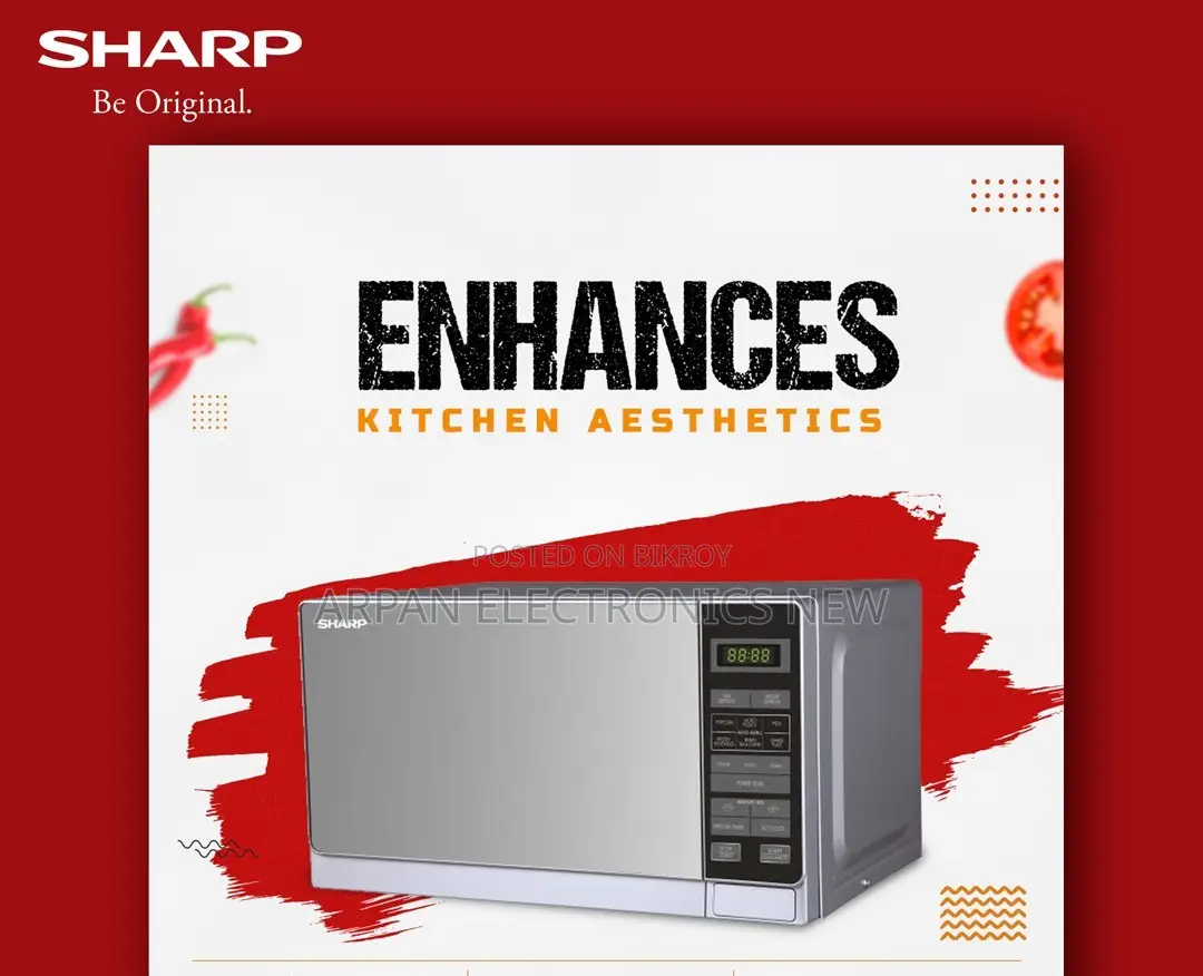Sharp Microwave Oven With Grill Function R-75mt(S), 25ltrs