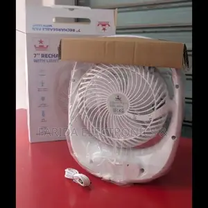 Defender 7" Rechargeable Fan With Light