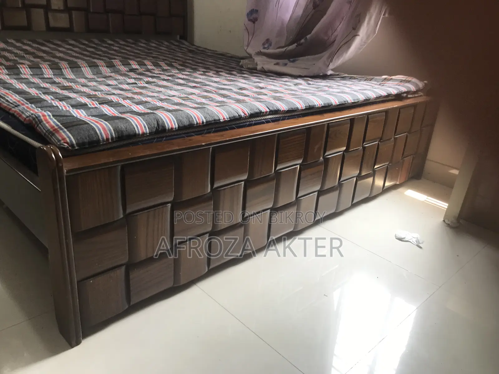 Oak Wood Bed