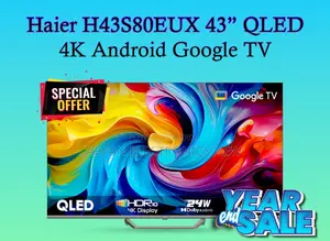 Haier H43s80eux 43 Inch QLED Android Google TV