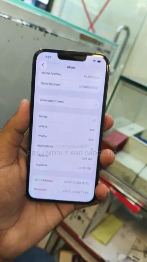 অ্যাপল আইফোন ১৩ প্রো ২৫৬ জিবি ব্ল্যাক