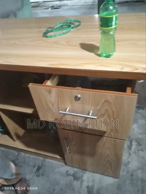 Cutting table and two hardboard racks
