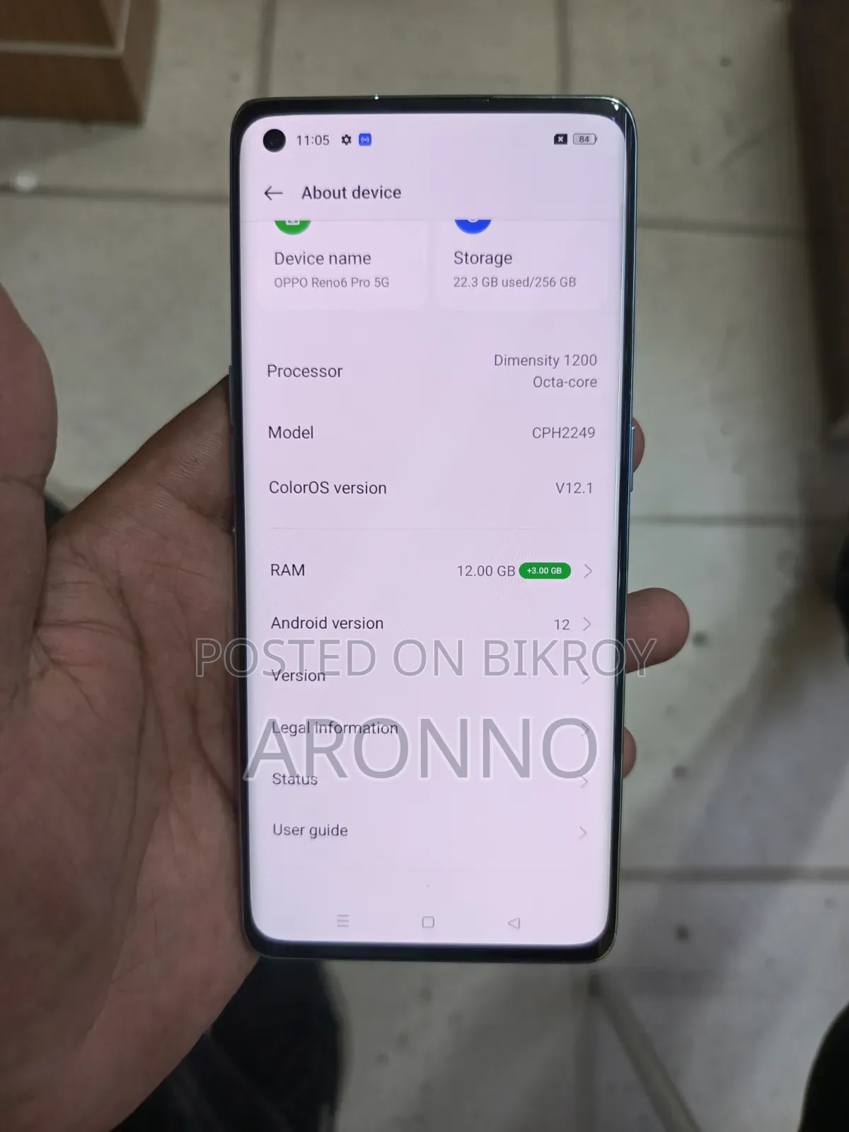 Oppo Reno6 Pro+ 5G 256 GB Bronze