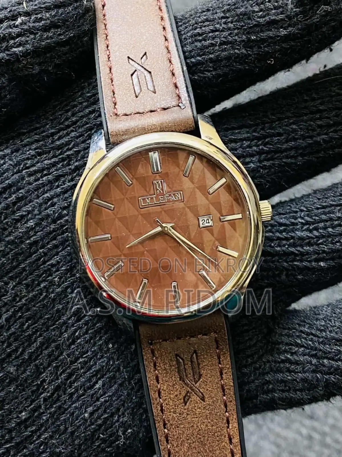 Premium Leather Watch | Stylish Elegant Men's Watch