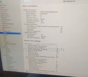 Laptop Apple MacBook Air 16GB SSD 256GB