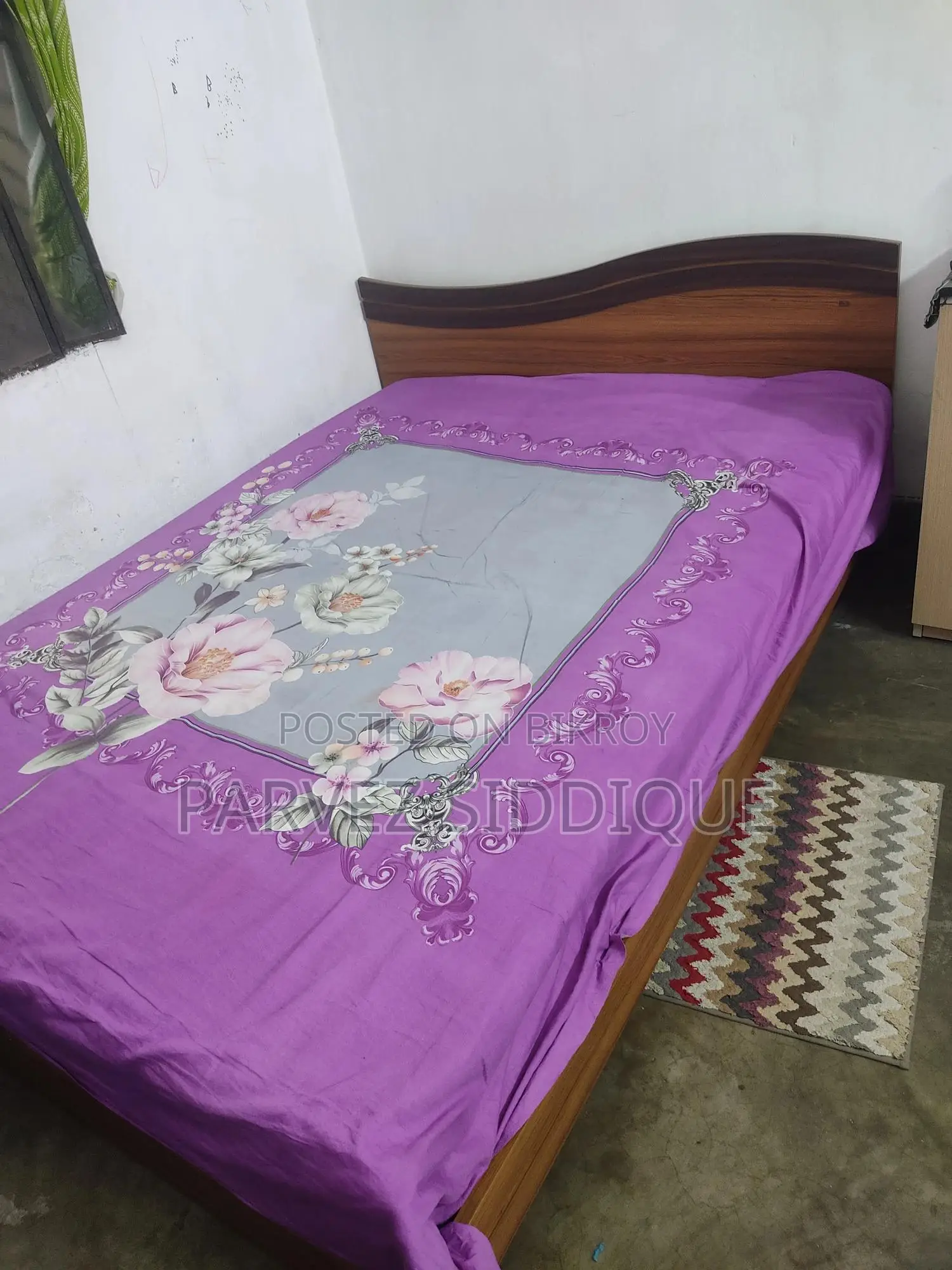 Lightly Used Otobi Bed (With Mattress) for Sale