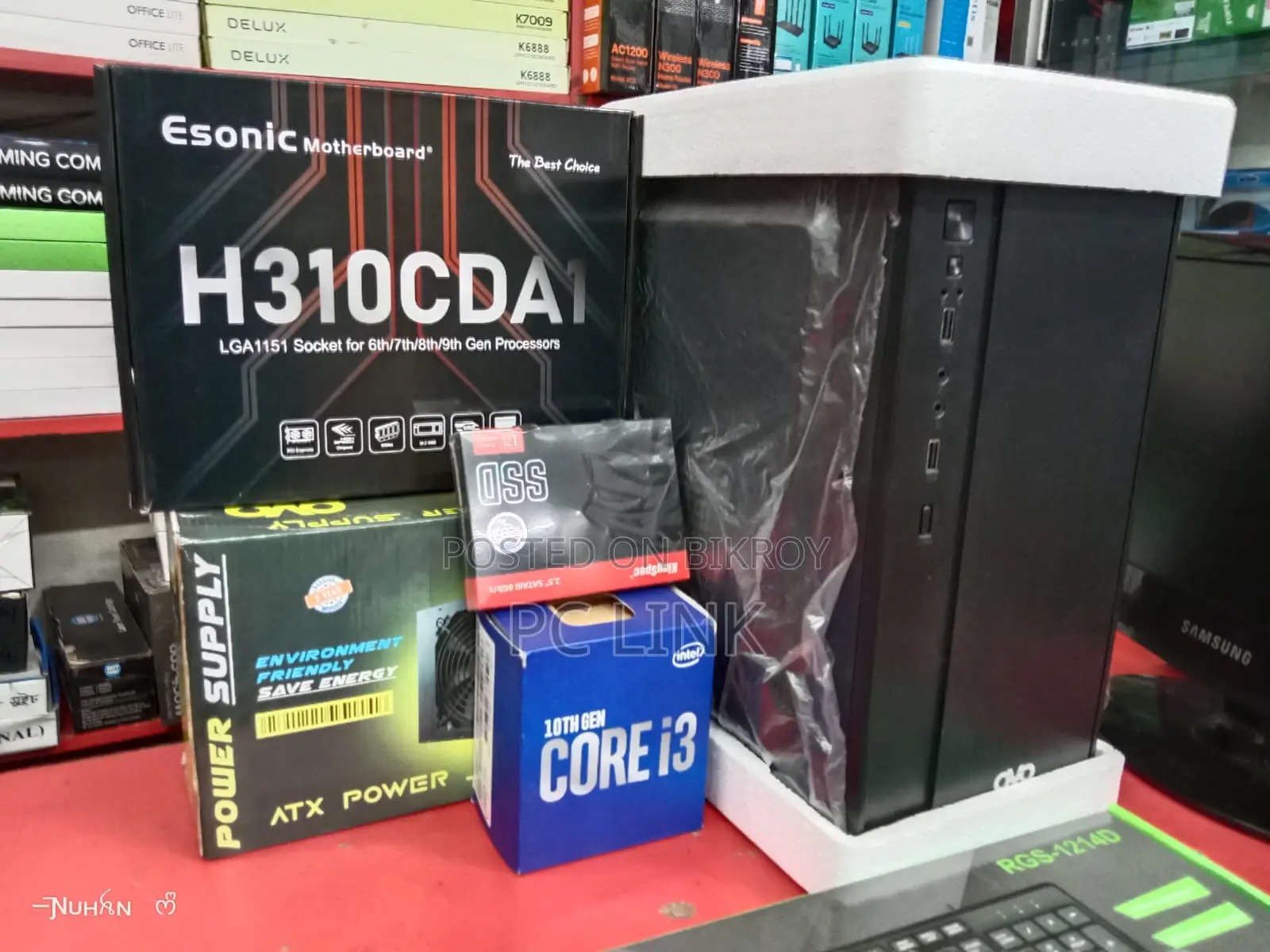 New Desktop Computer 8GB Intel Core I3 SSD 128GB