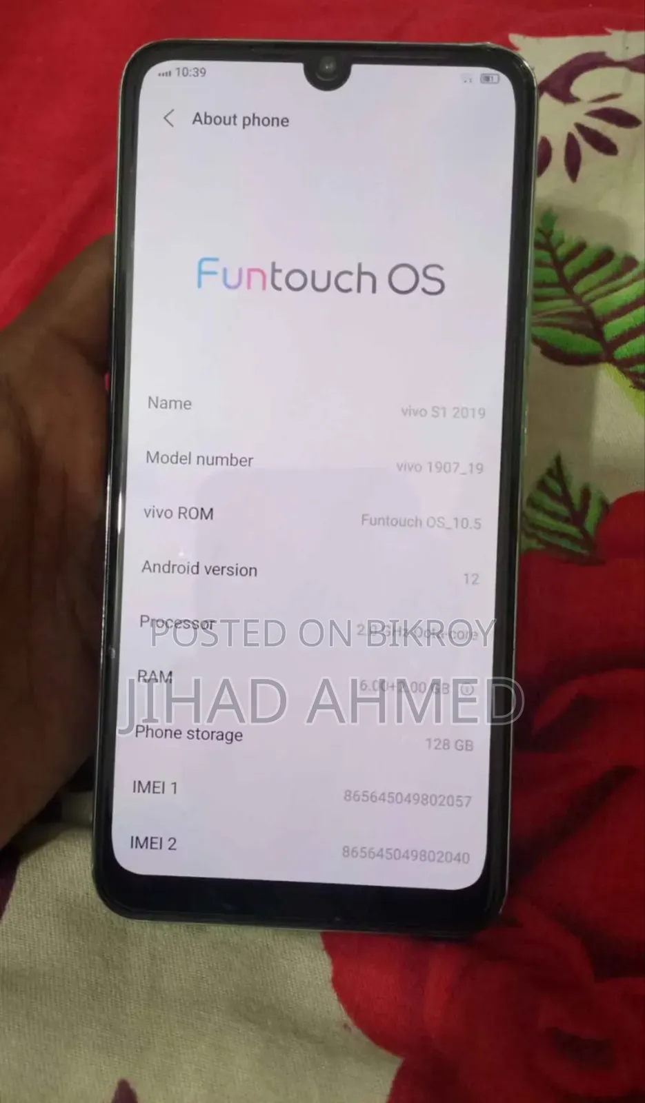 Vivo S1 128 GB Blue