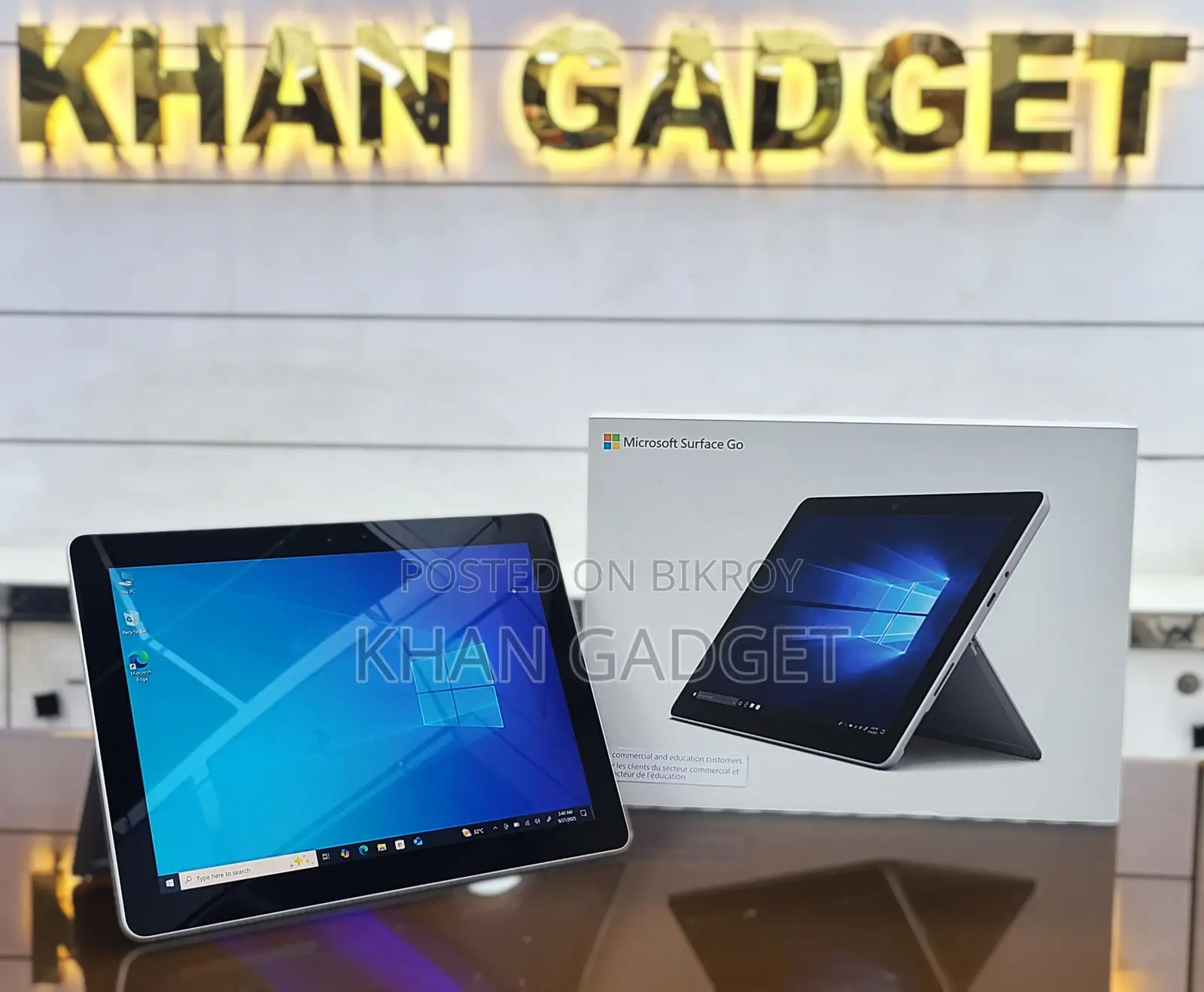 ল্যাপটপ Microsoft Surface Go ৮জিবি Intel Pentium SSD ১২৮জিবি