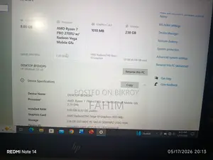Laptop HP EliteBook 735 G5 8GB AMD Ryzen 7 SSD 256GB