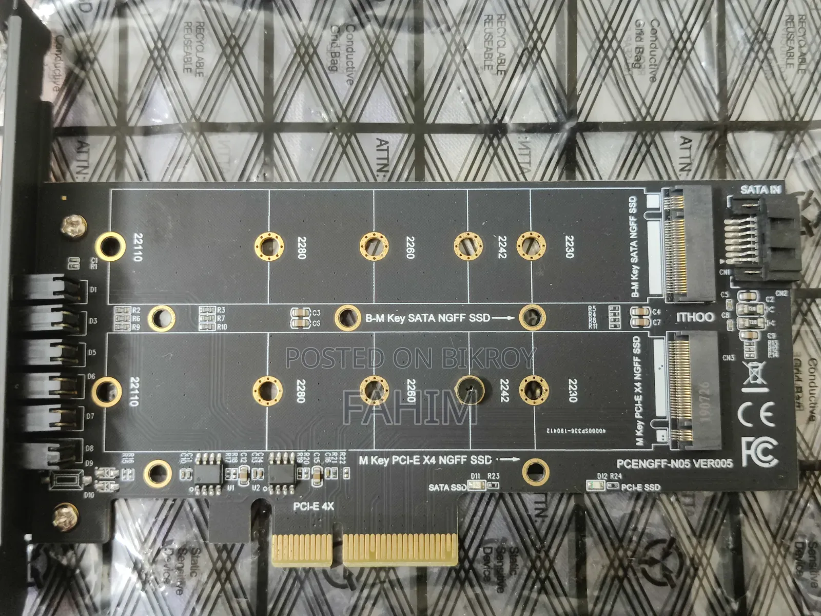Adapter B-m Key Sata M Key Pci-e