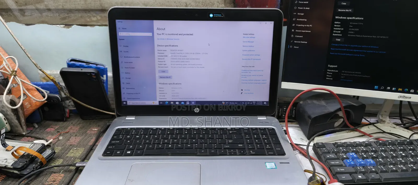 Laptop HP ProBook 450 G4 12GB Intel Core I5 HDD+SSD 500GB