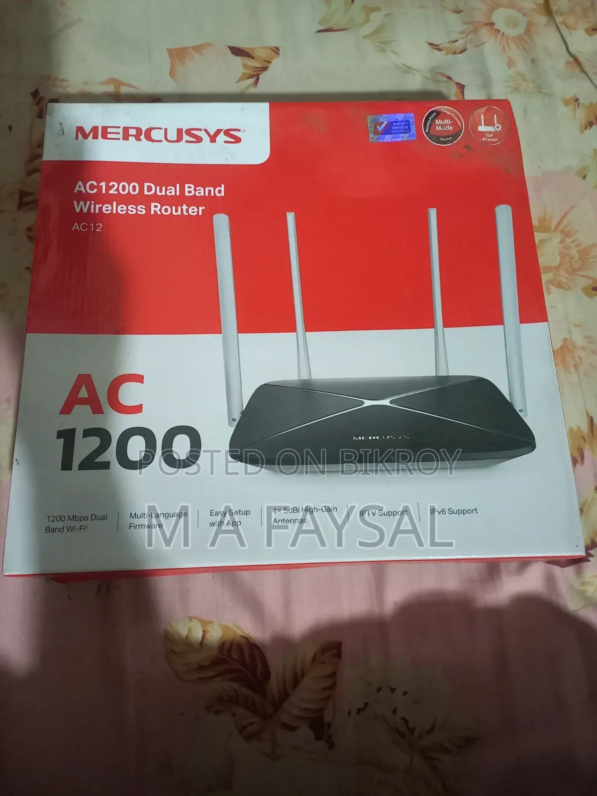 Mercusys Ac12 Ac1200 Dual Band Wifi Router