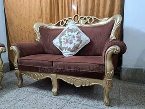 Stunning Shegun Wood Victoria Sofa