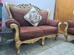 Stunning Shegun Wood Victoria Sofa
