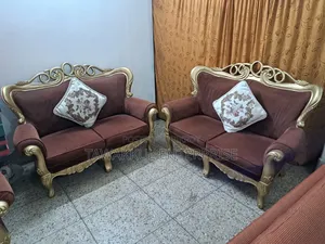 Stunning Shegun Wood Victoria Sofa
