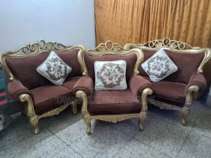 Stunning Shegun Wood Victoria Sofa