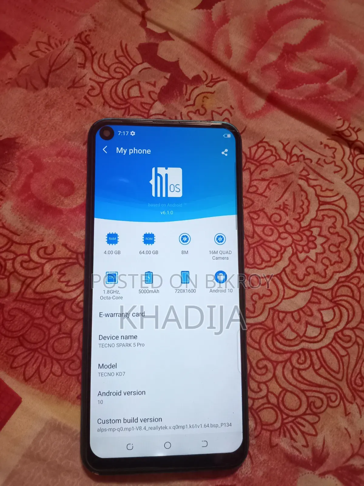 Tecno Spark 5 Pro 64 GB Blue