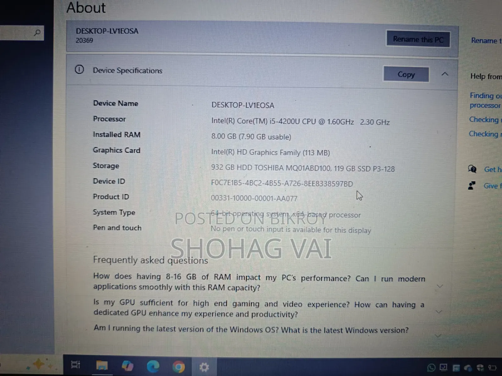 Laptop Lenovo IdeaPad 320 6GB Intel Core I5 HDD+SSD 1T