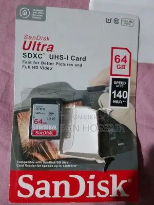 Sandisk Ultra 64gb SDXC Uhs-I Memory Card 140mb/S