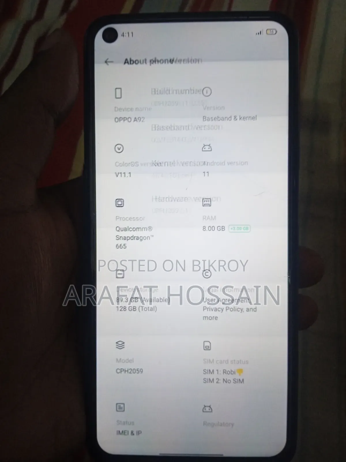 Oppo A92 128 GB