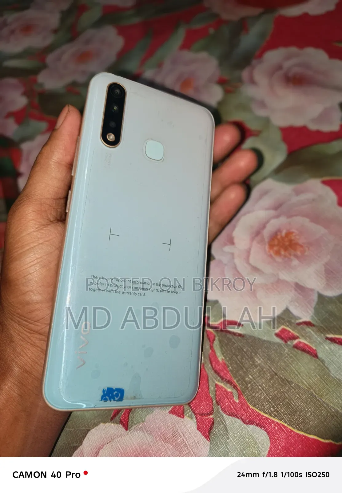 Vivo Y19 128 GB Blue