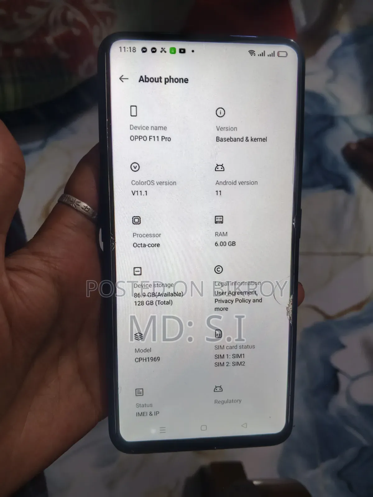 Oppo F11 Pro 128 GB Pink