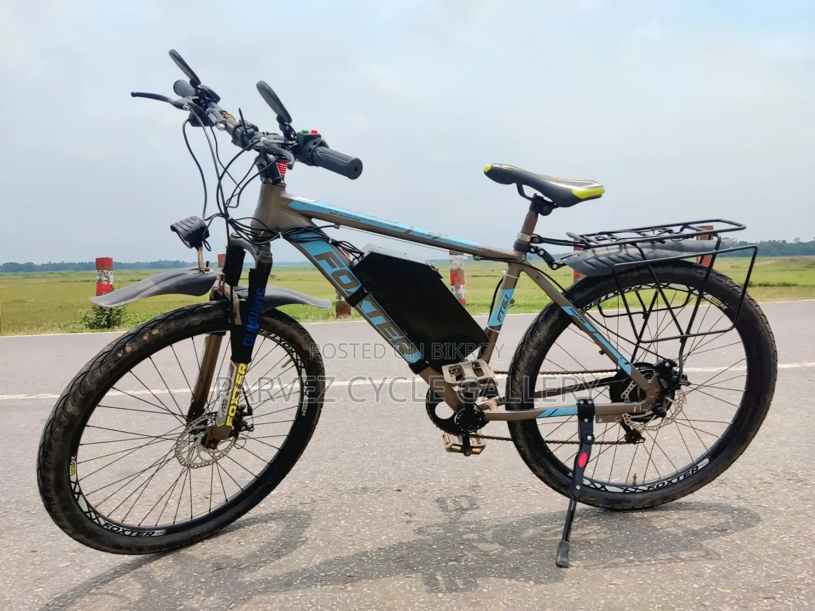 Foxter 26" ইলেকট্রিক বাইসাইকেল | ৫০ কিমি ব্যাকআপ | পেট্রোলের খরচ কমান
