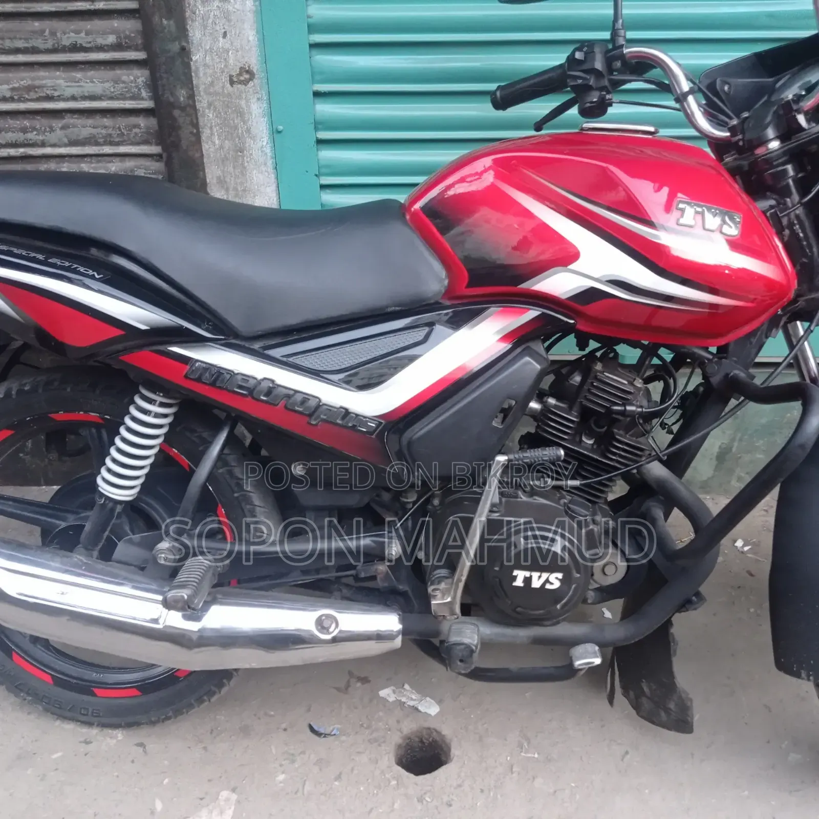 TVS Metro Plus 2018 Red