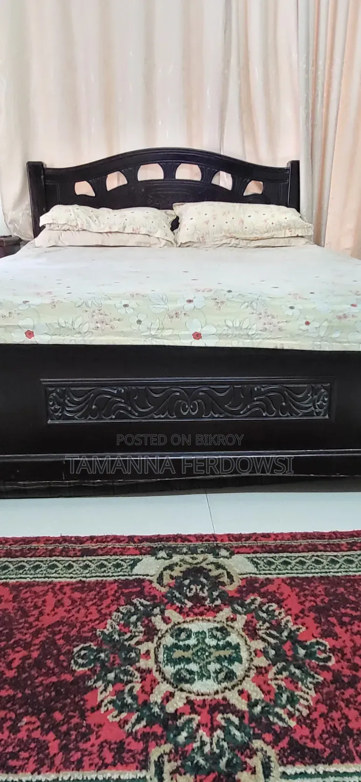 ক্যানাডিয়ান ওক কাঠের খাট