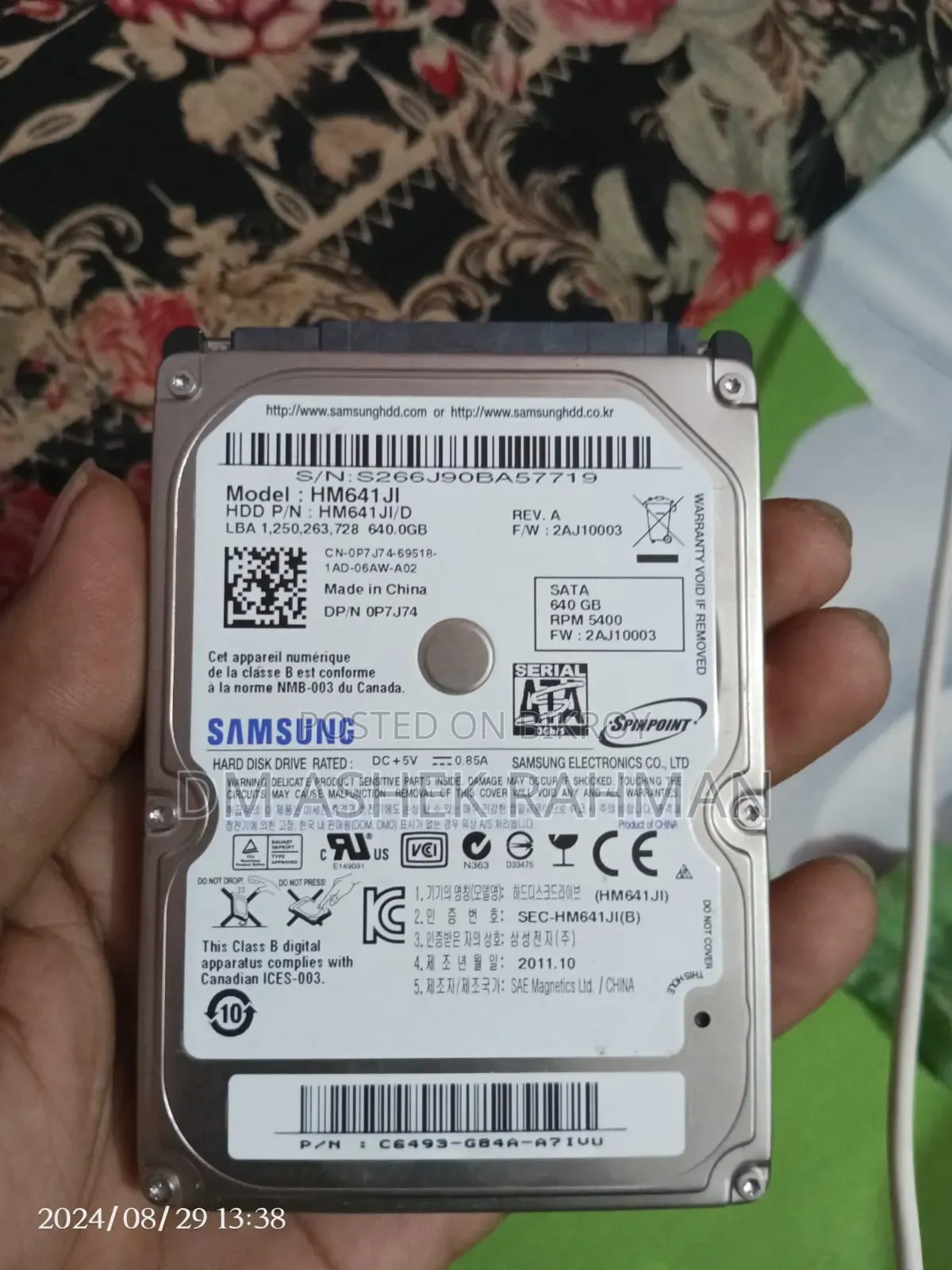 Laptop Hard Disk