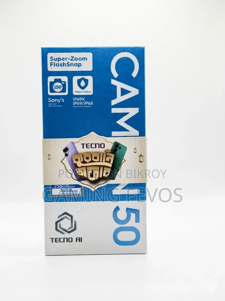 New Tecno Camon 50 256 GB Black