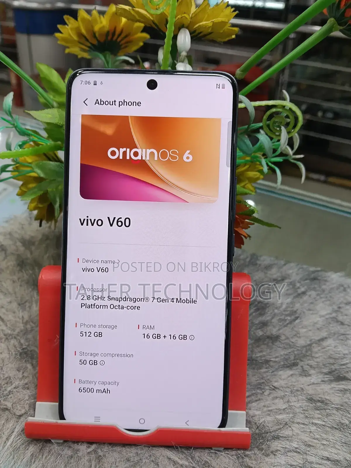 Vivo V60 512 GB Gray