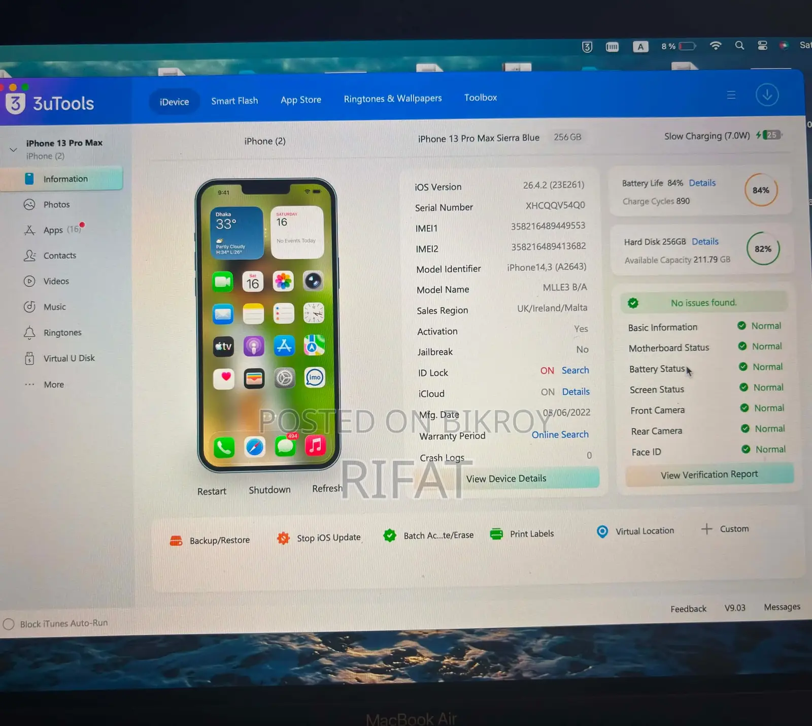Apple iPhone 13 Pro Max 256 GB Blue