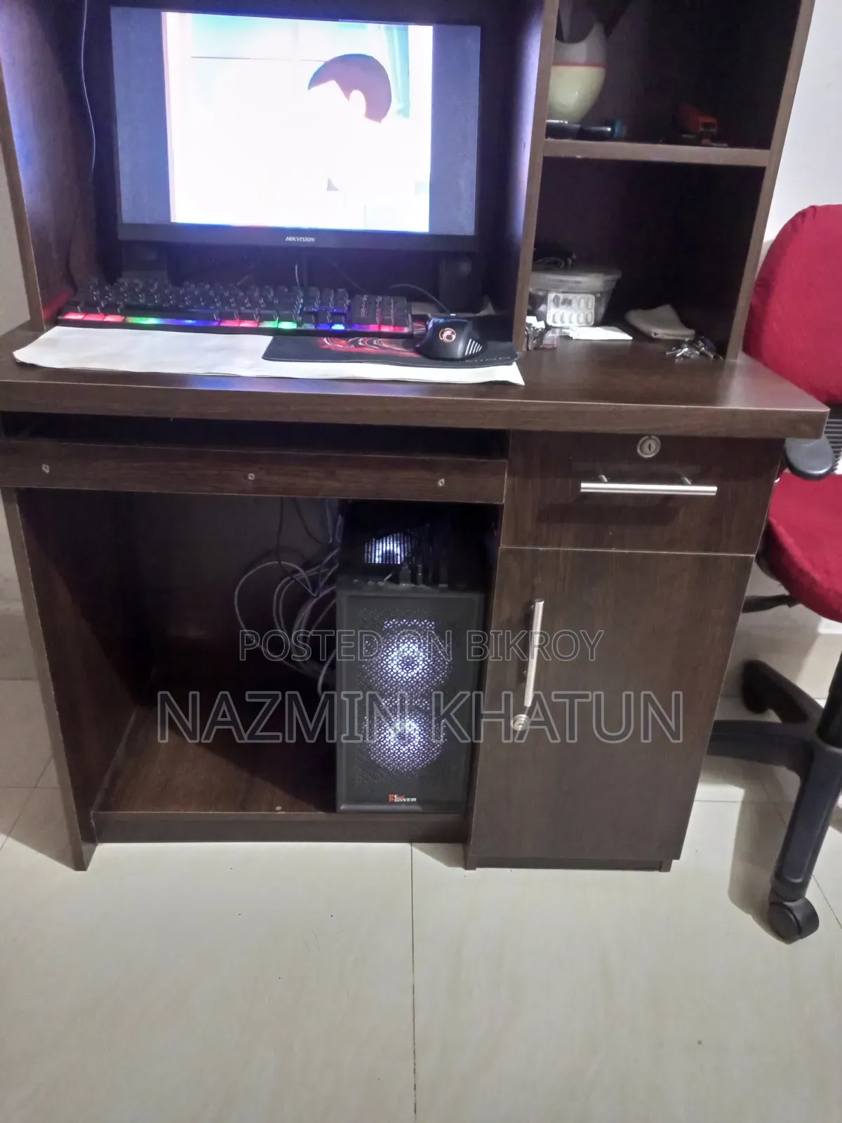 Computer Table and Book Shelf