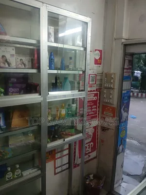 Glass Shelves and Counter