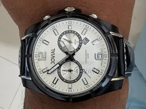 Jovial Watch Beautiful White Lighting Dial 100% Authentic