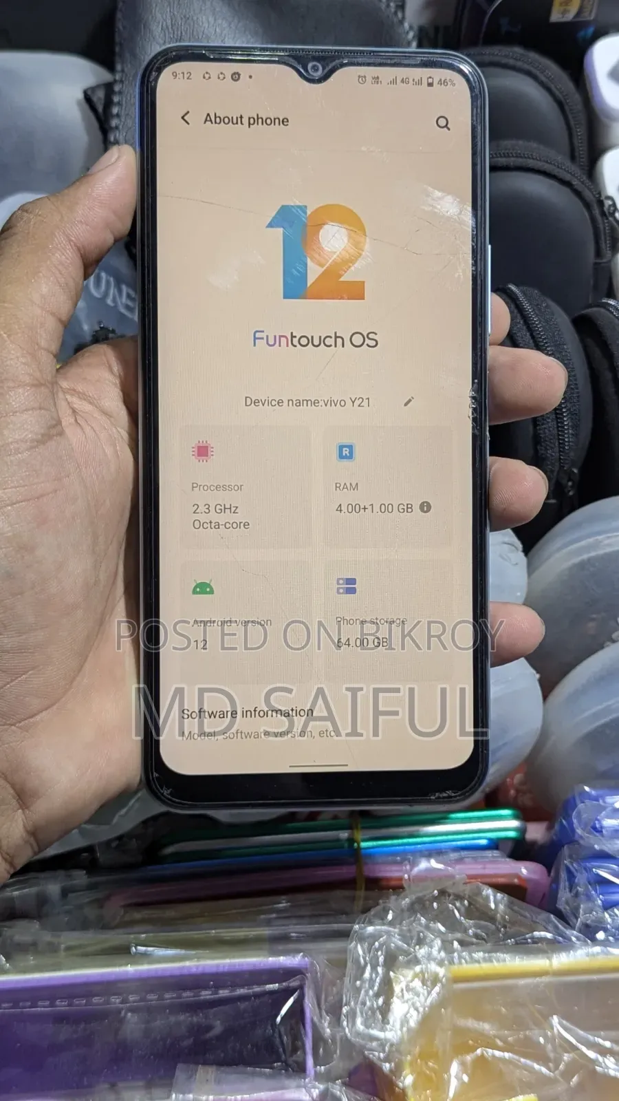 Vivo Y21 64 GB Blue