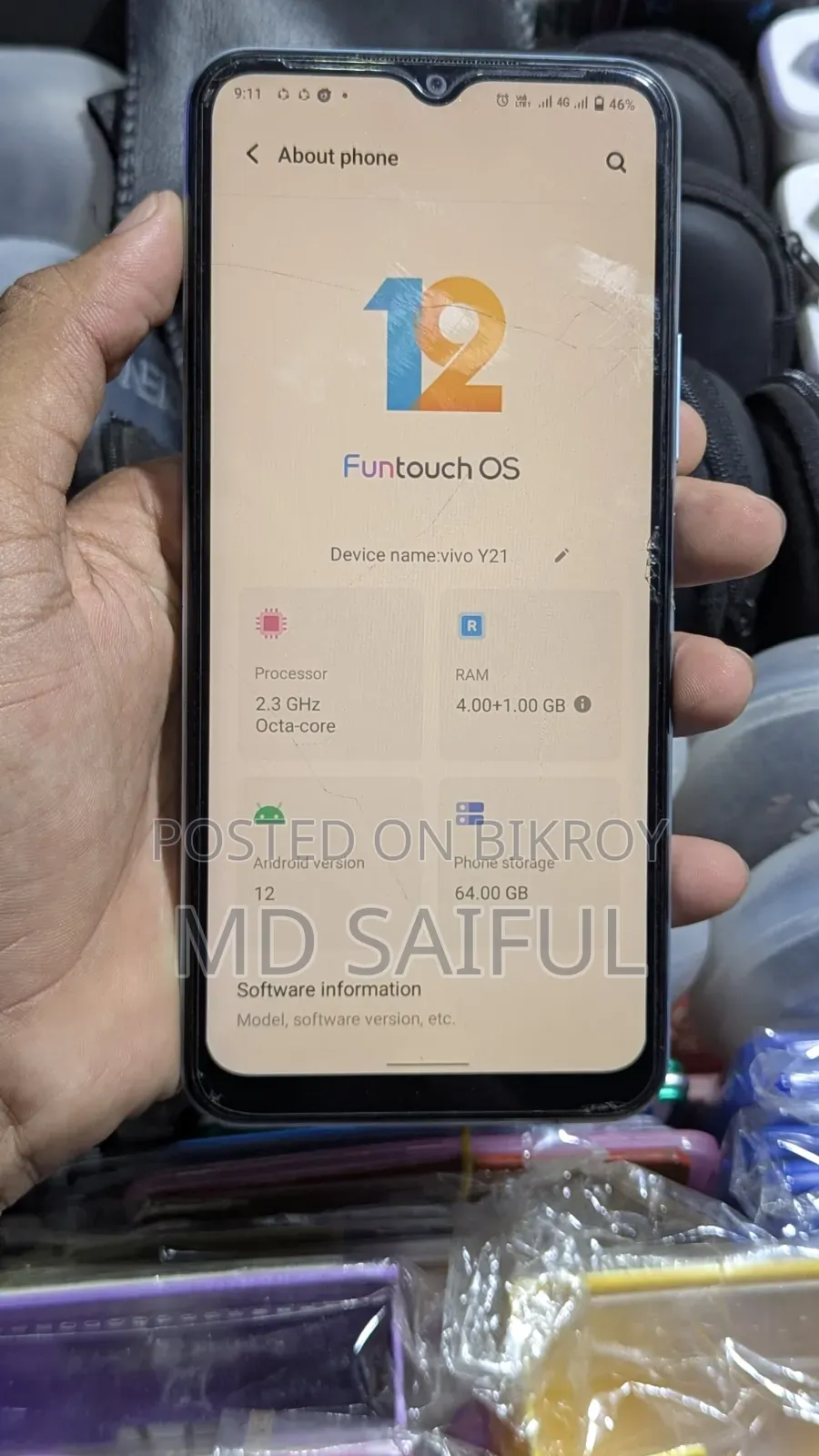 Vivo Y21 64 GB Blue