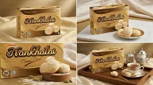 Nan Khatai Biscuits 200g | Delicious Bakery Cookies | ৳120 Only