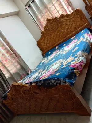 Original Teak Wood Bed for Sale