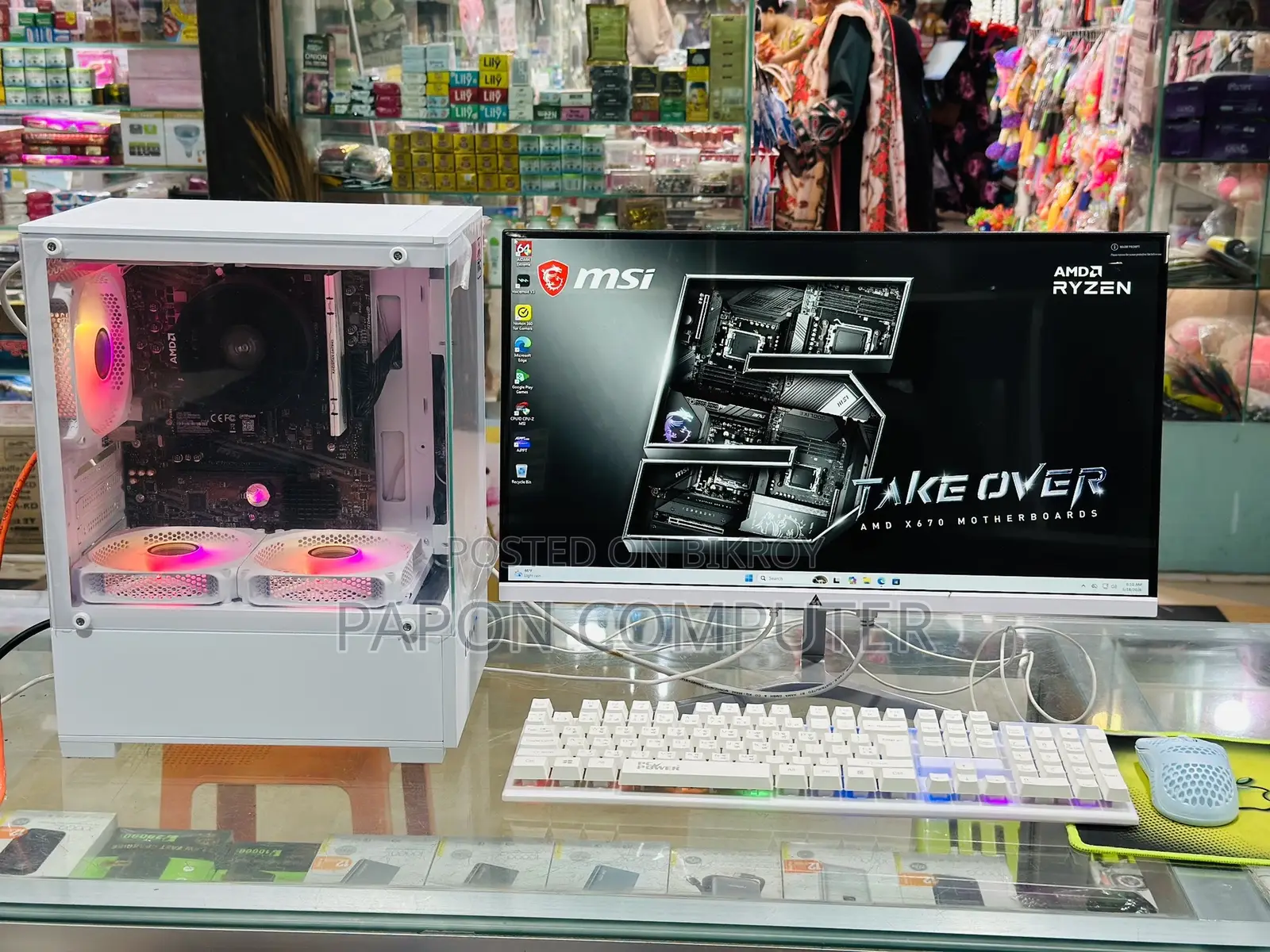 ডেস্কটপ কম্পিউটার ৮জিবি AMD Ryzen 5 SSD ২৫৬জিবি