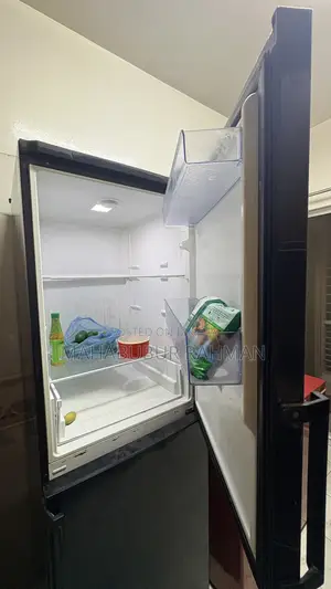 Tall Black Beko Fridge With Dispenser